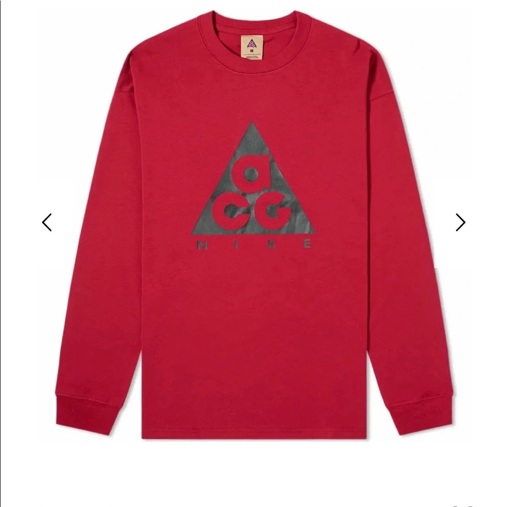 Nike ACG red/pink logo long sleeve
